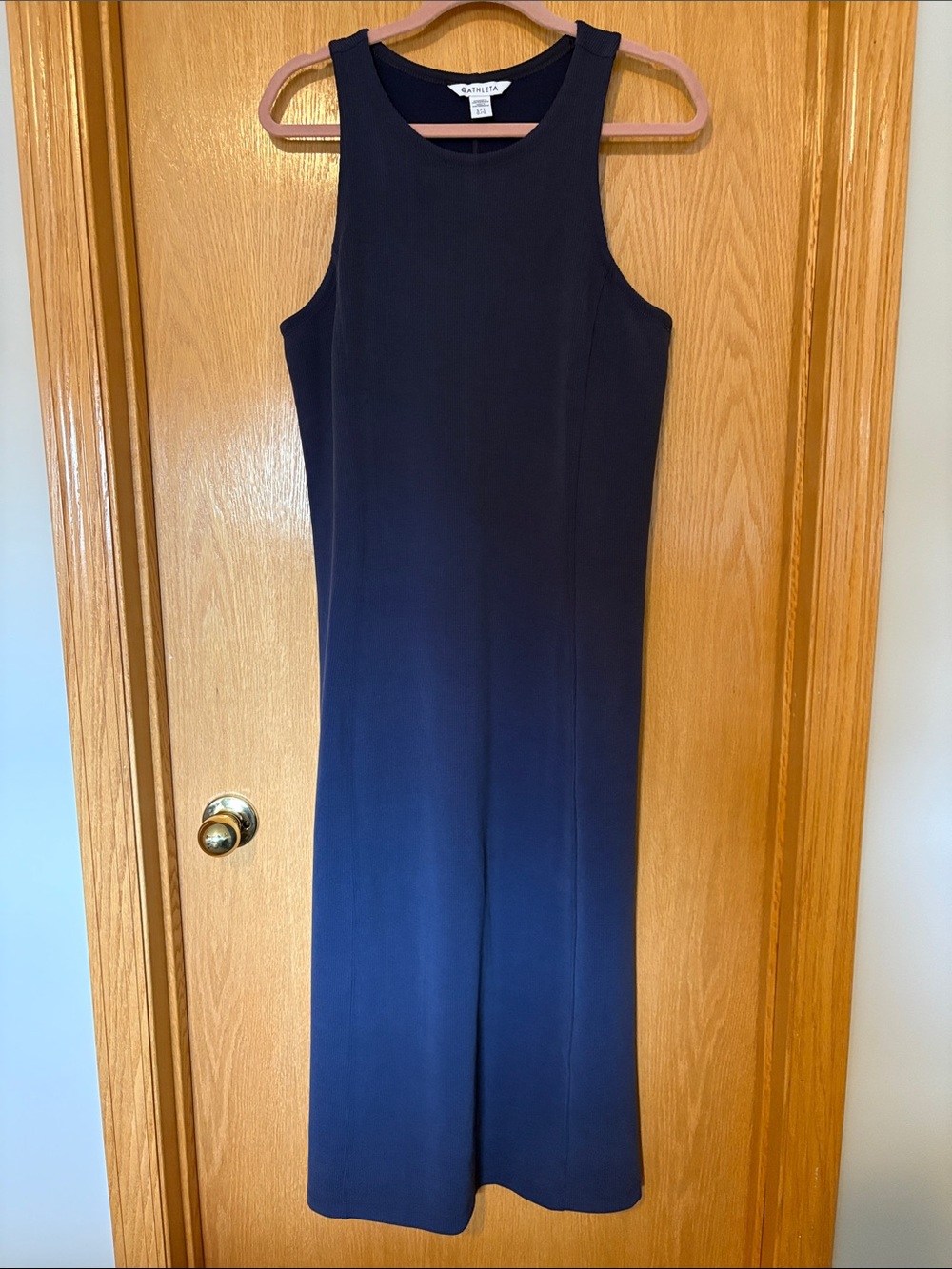 Athleta Navy Midi Tank Dress